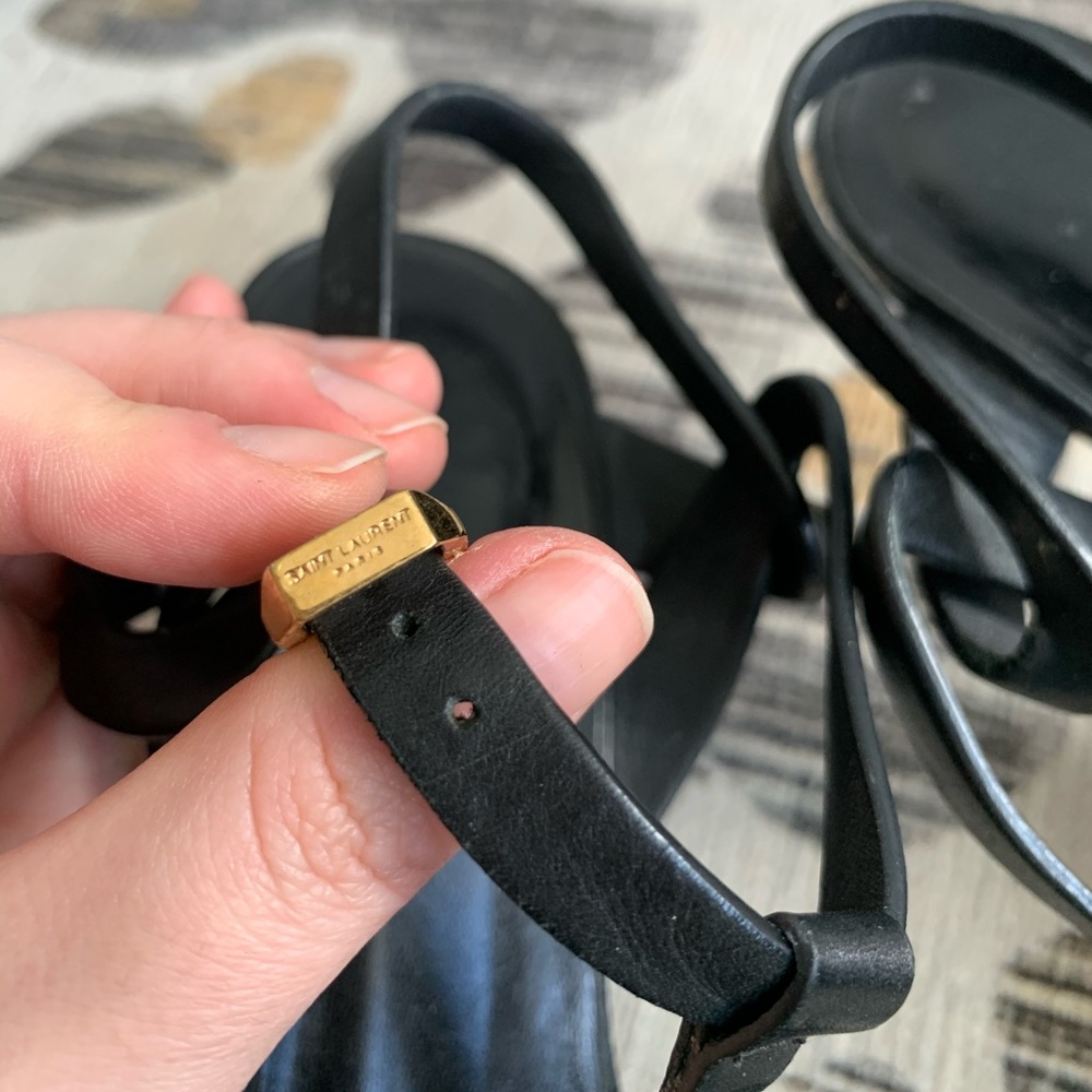 Saint Laurent Paris tribute 75mm heels black 39 - Picture 3 of 11